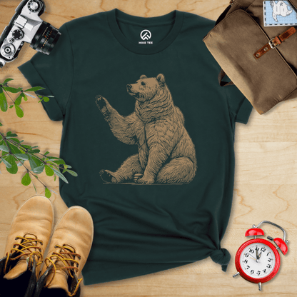 Hike Tee T-Shirt Forest / S Bear Is Watching Shirt