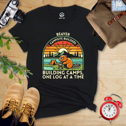 Hike Tee T-Shirt Black / S Beaver Campsite Builders Shirt