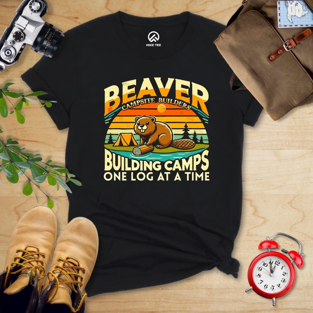 Hike Tee T-Shirt Black / S Beaver Campsite Builders Shirt