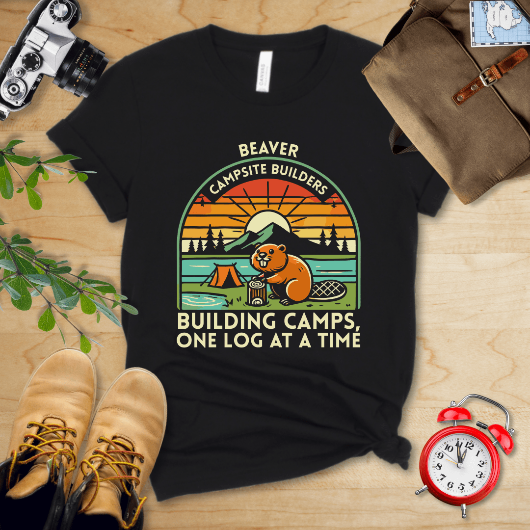 Hike Tee T-Shirt Black / S Beaver Campsite Builders Shirt