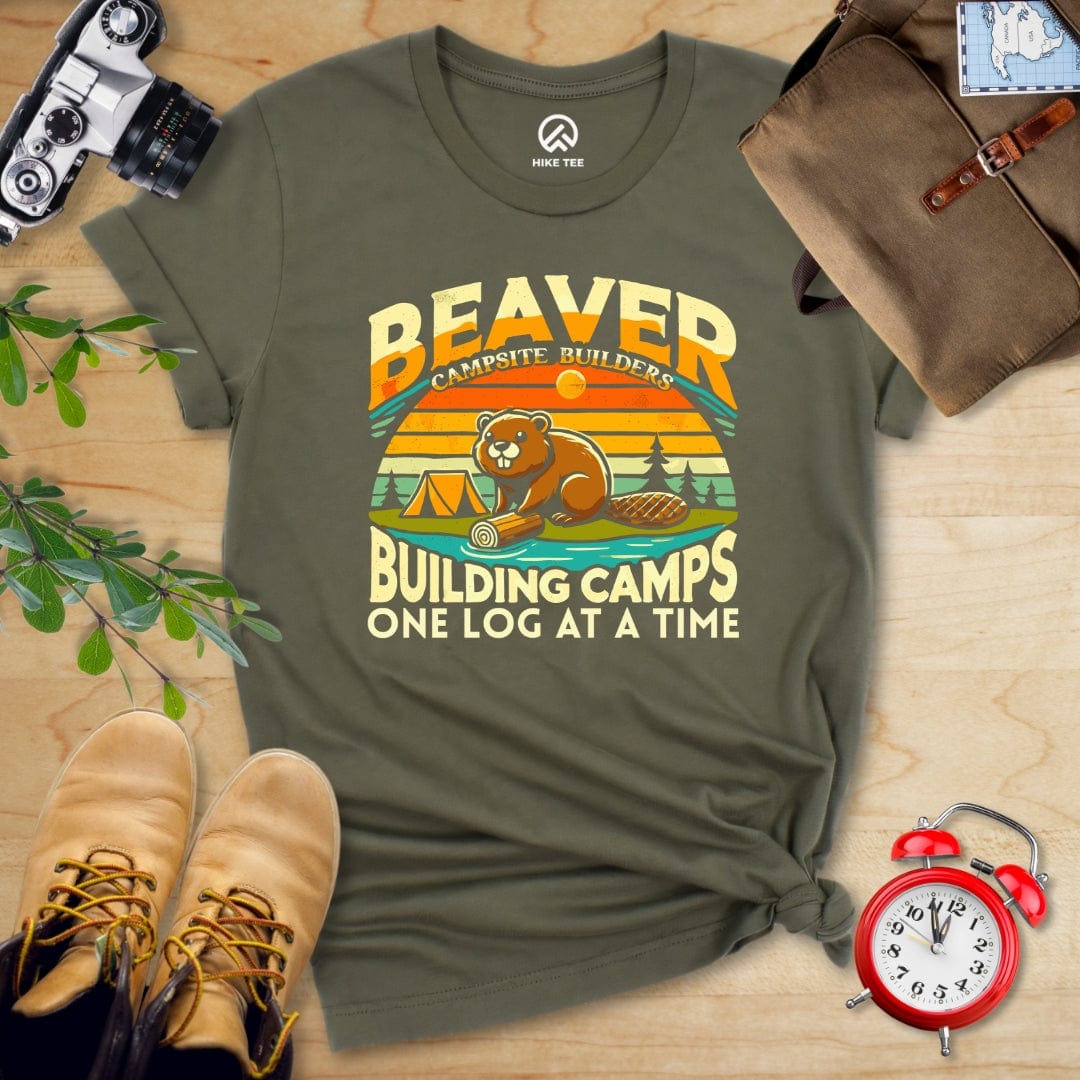 Hike Tee T-Shirt Military Green / S Beaver Campsite Builders Shirt