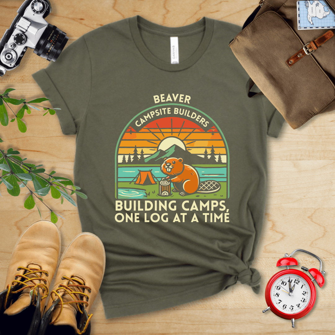 Hike Tee T-Shirt Military Green / S Beaver Campsite Builders Shirt