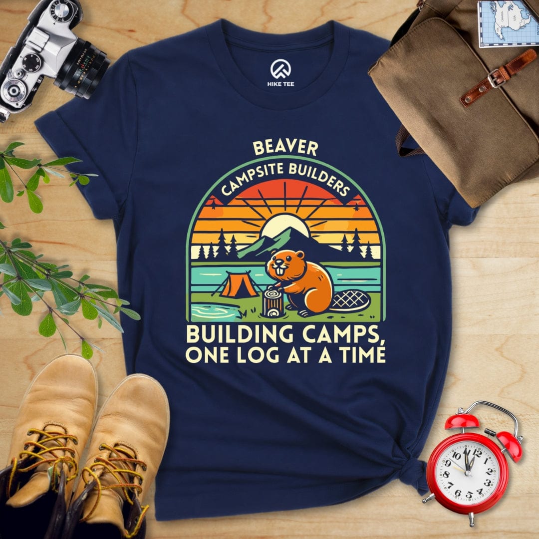 Hike Tee T-Shirt Navy / S Beaver Campsite Builders Shirt