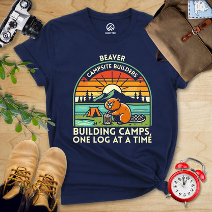 Hike Tee T-Shirt Navy / S Beaver Campsite Builders Shirt