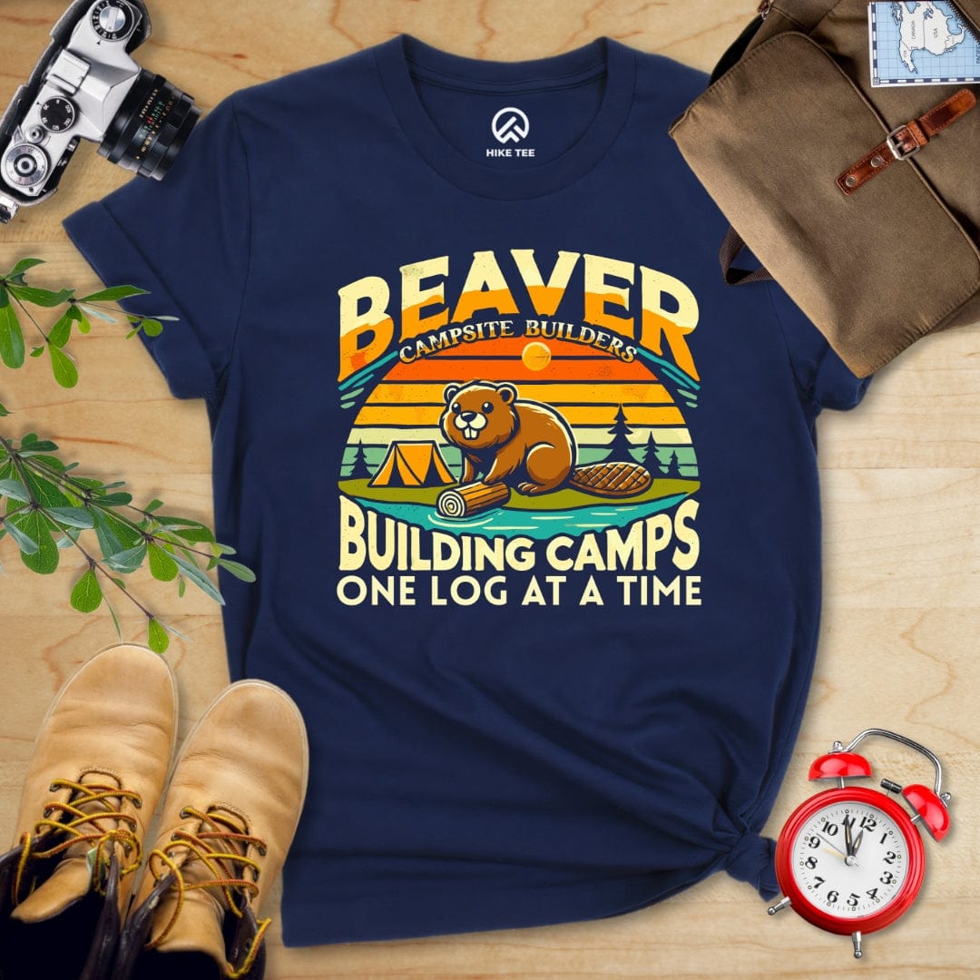 Hike Tee T-Shirt Navy / S Beaver Campsite Builders Shirt