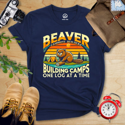 Hike Tee T-Shirt Navy / S Beaver Campsite Builders Shirt