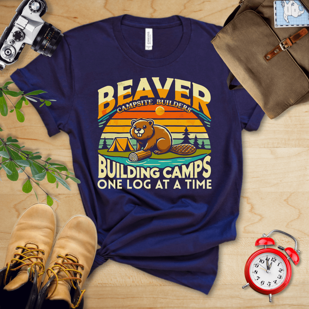 Hike Tee T-Shirt Navy / S Beaver Campsite Builders Shirt