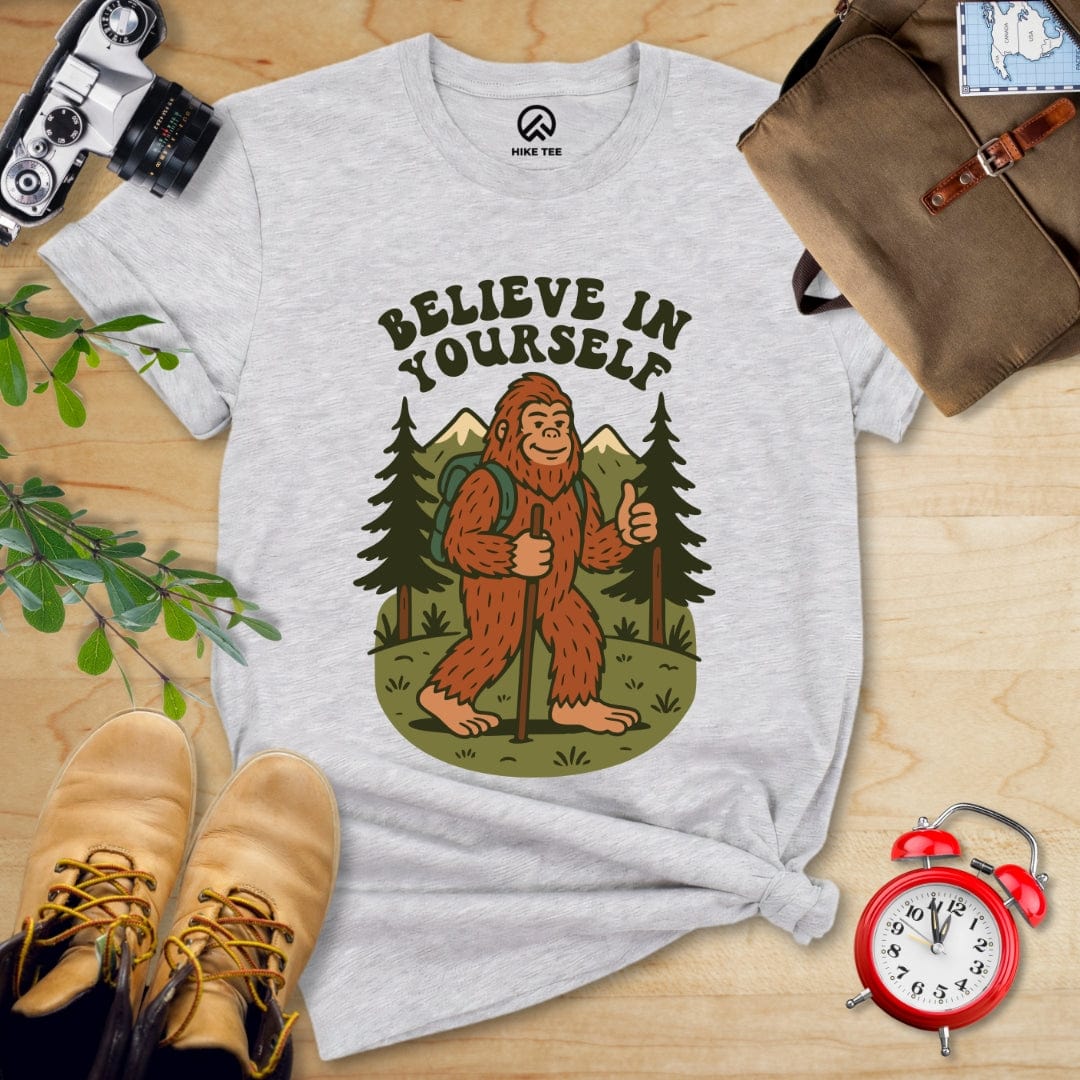 Hike Tee T-Shirt Athletic Heather / S Believe in Yourself Shirt