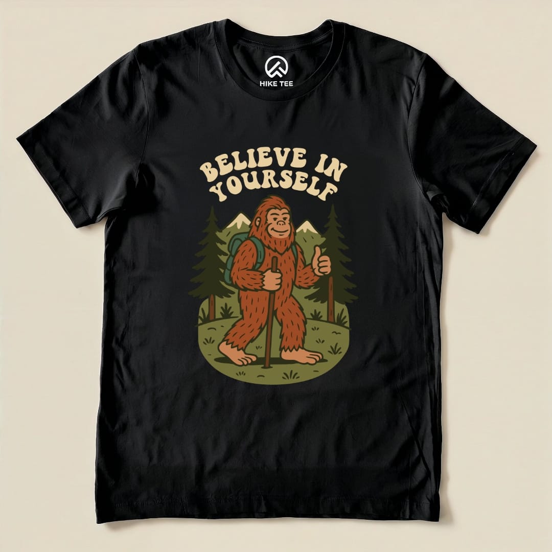 Hike Tee T-Shirt Black / S Believe In Yourself Shirt