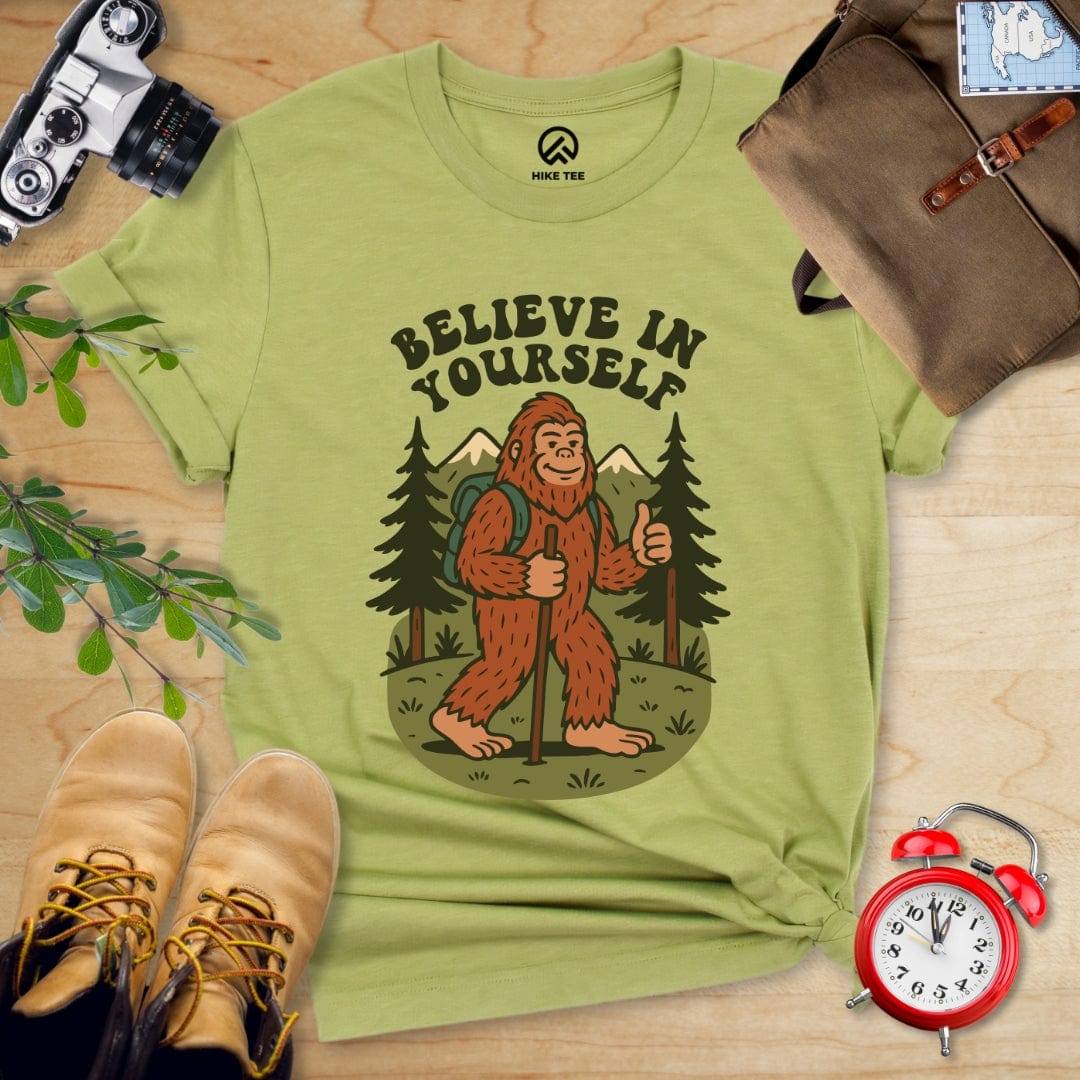 Hike Tee T-Shirt Heather Green / S Believe in Yourself Shirt