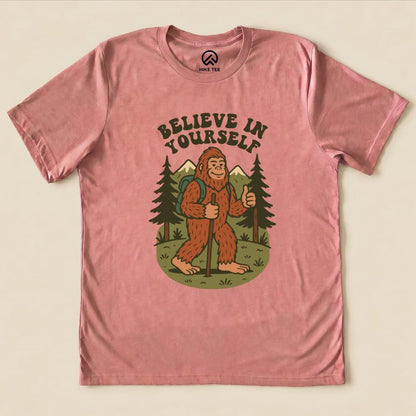 Hike Tee T-Shirt Heather Mauve / S Believe in Yourself Shirt