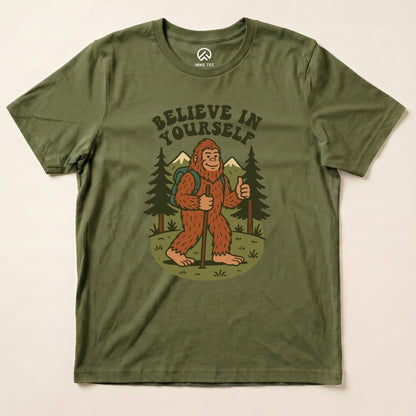 Hike Tee T-Shirt Military Green / S Believe in Yourself Shirt