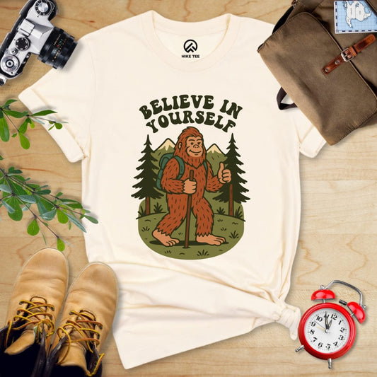 Hike Tee T-Shirt Natural / S Believe in Yourself Shirt