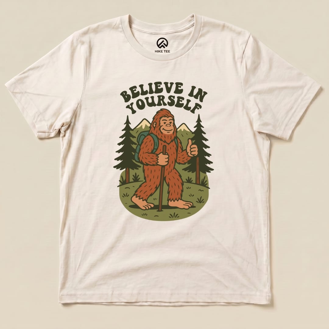Hike Tee T-Shirt Natural / S Believe in Yourself Shirt