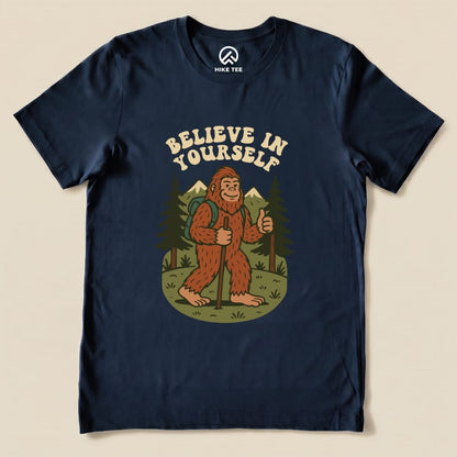 Hike Tee T-Shirt Navy / S Believe In Yourself Shirt
