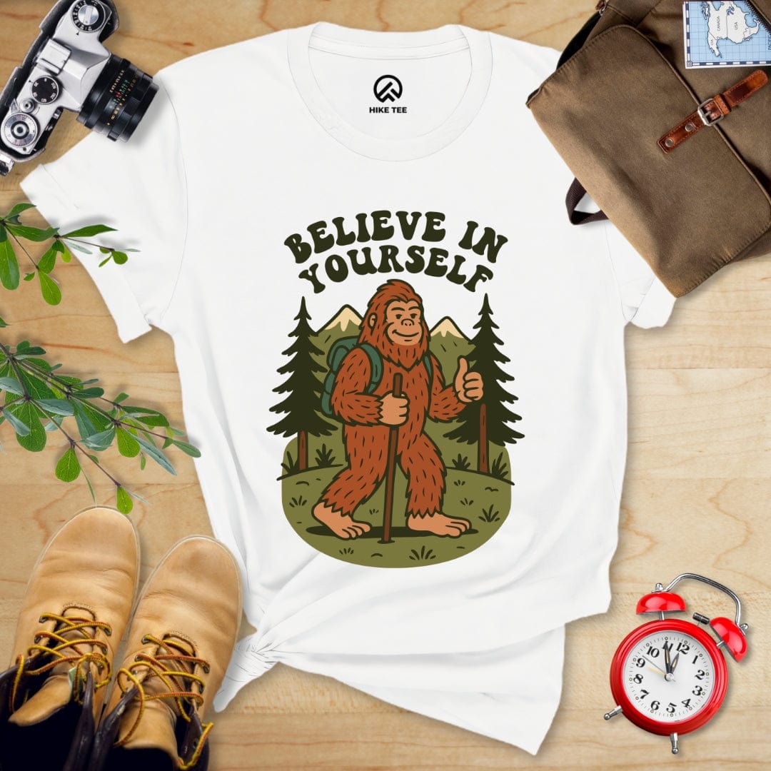 Hike Tee T-Shirt White / S Believe in Yourself Shirt