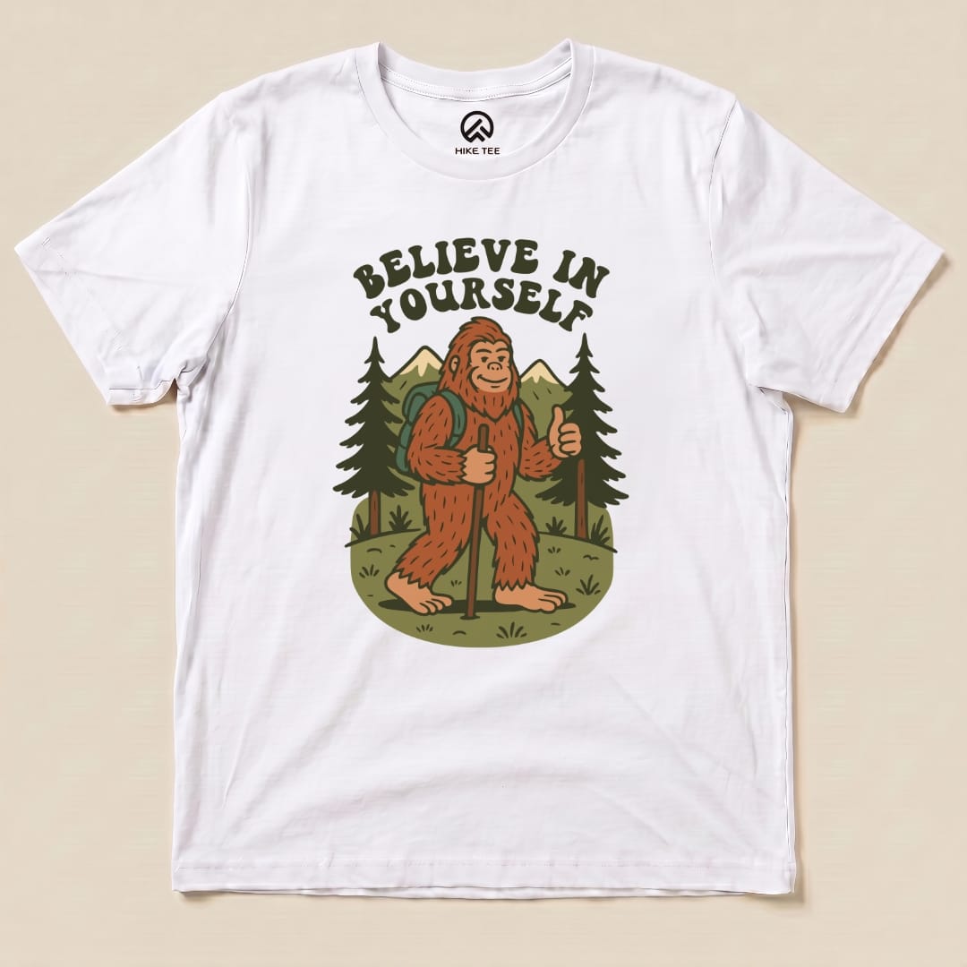 Hike Tee T-Shirt White / S Believe in Yourself Shirt