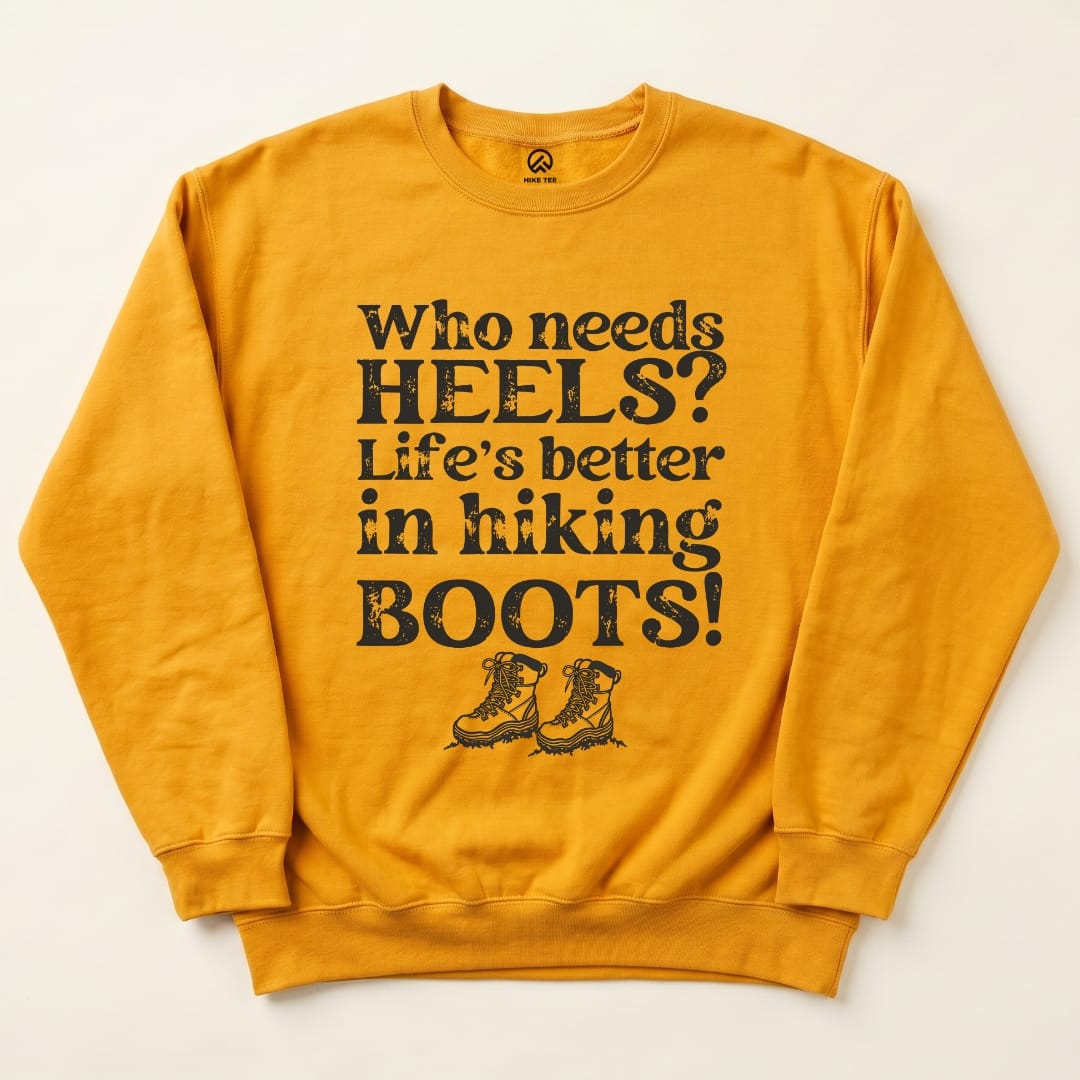 Better in Boots Sweatshirt Hike Tee Sweatshirt Gold / S