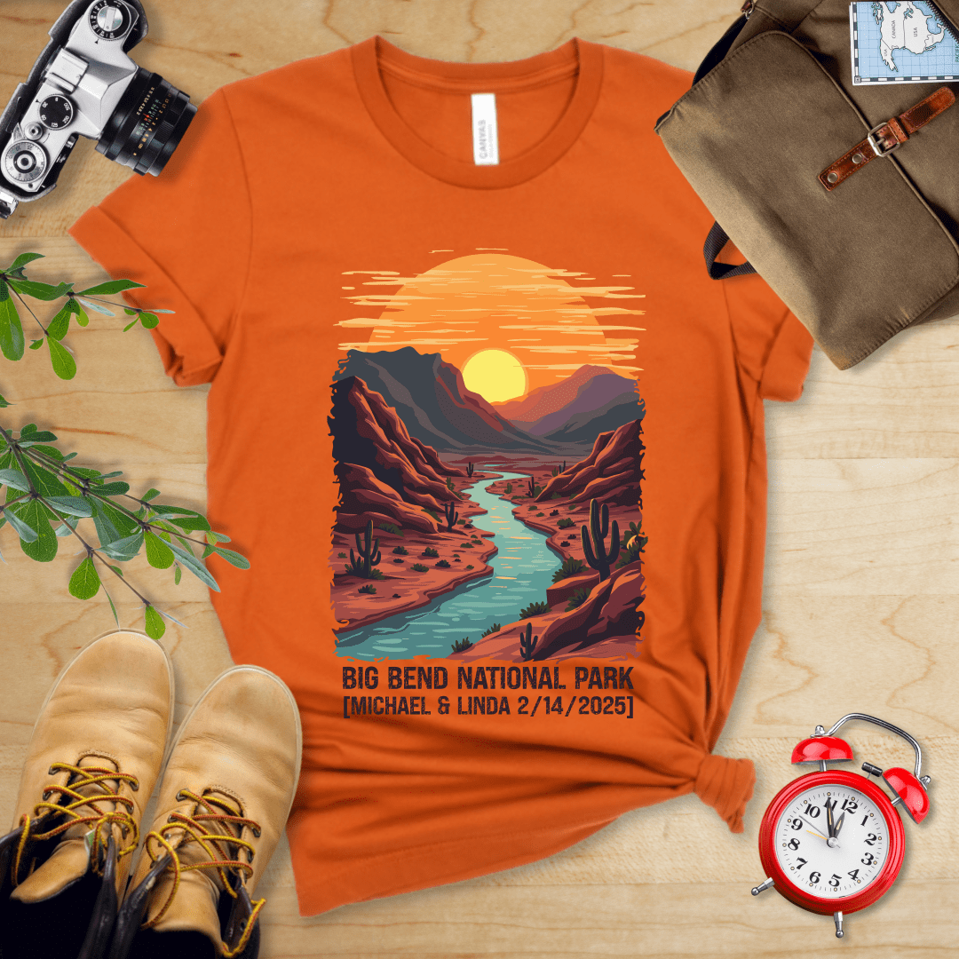 AnywherePOD T-Shirt Autumn / S Big Bend National Park Shirt + Personalization