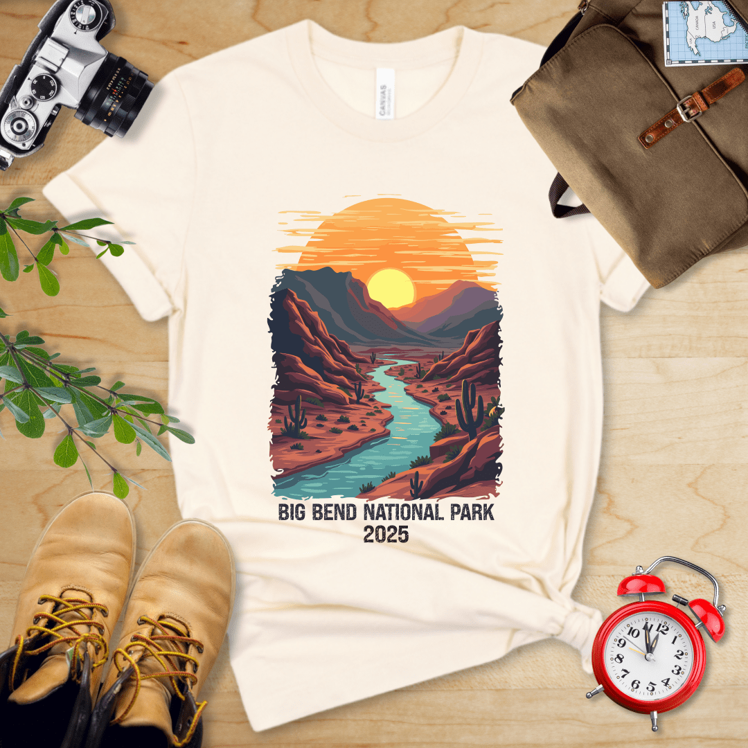 AnywherePOD T-Shirt Natural / S Big Bend National Park Shirt + Personalization