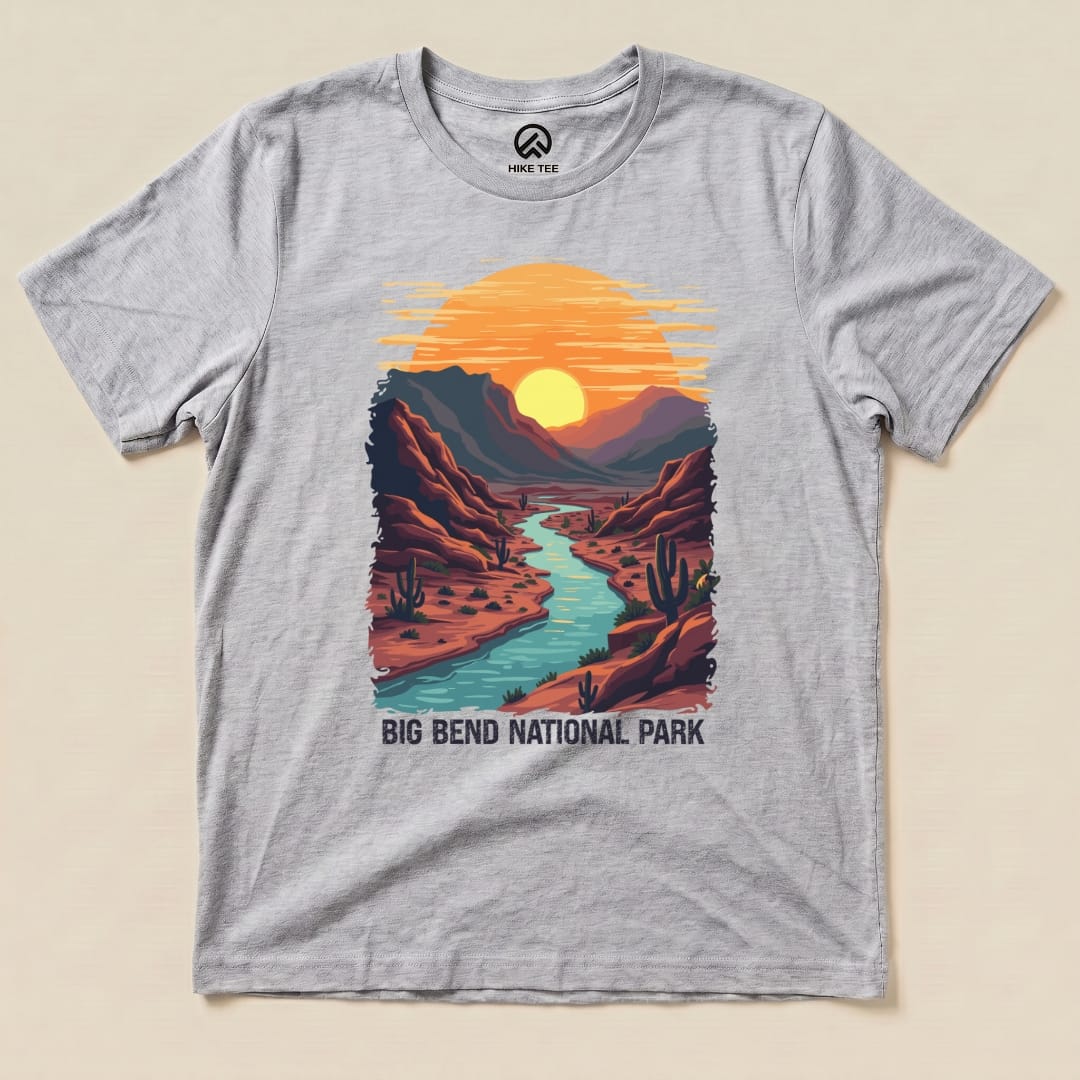 Hike Tee T-Shirt Athletic Heather / S Big Bend National Park Shirt