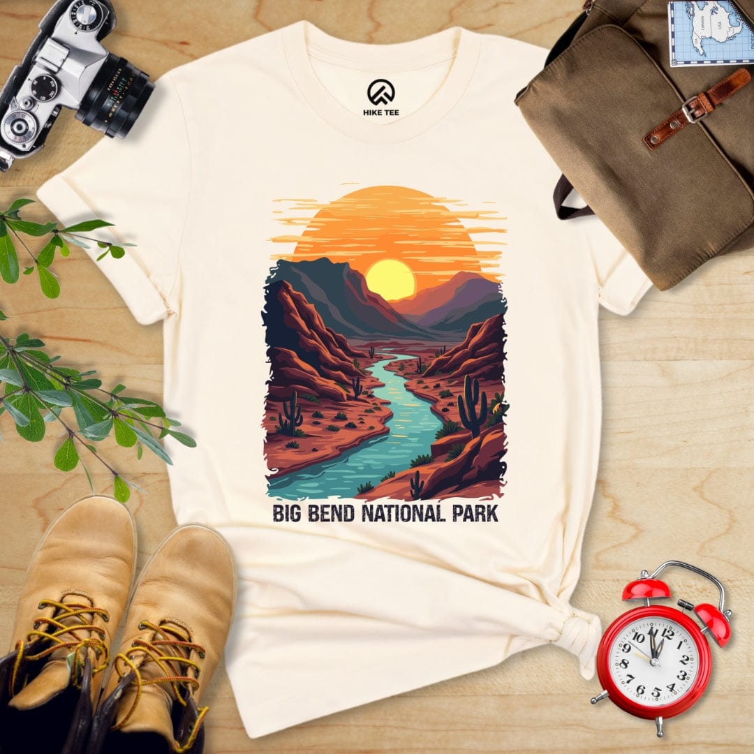 Hike Tee T-Shirt Natural / S Big Bend National Park Shirt