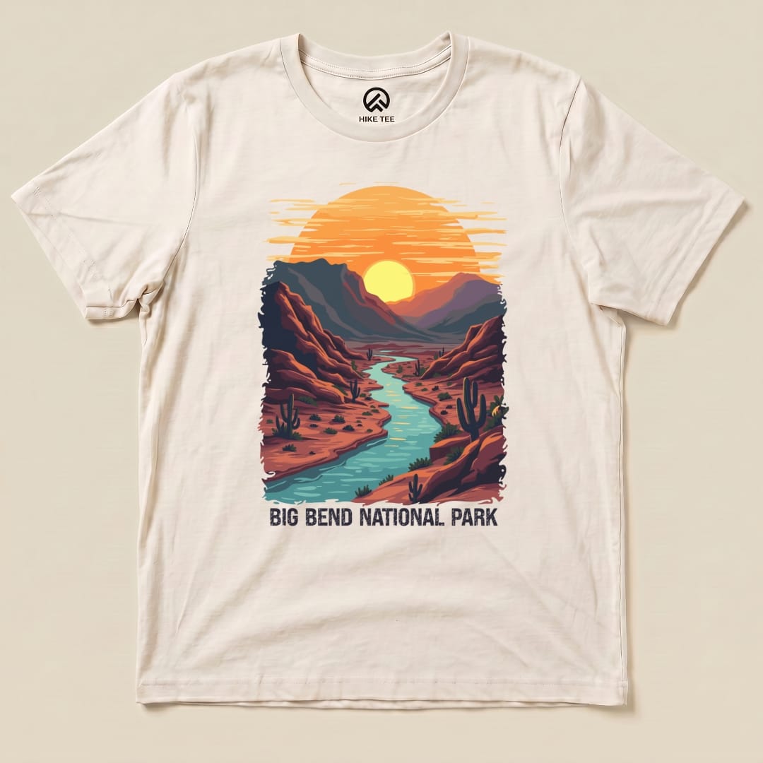 Hike Tee T-Shirt Natural / S Big Bend National Park Shirt