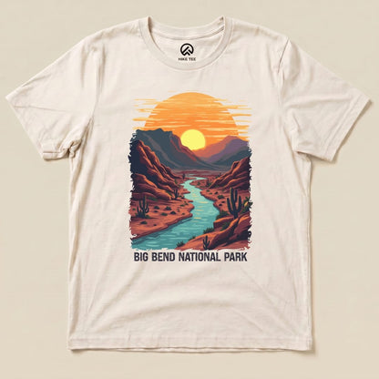 Hike Tee T-Shirt Natural / S Big Bend National Park Shirt