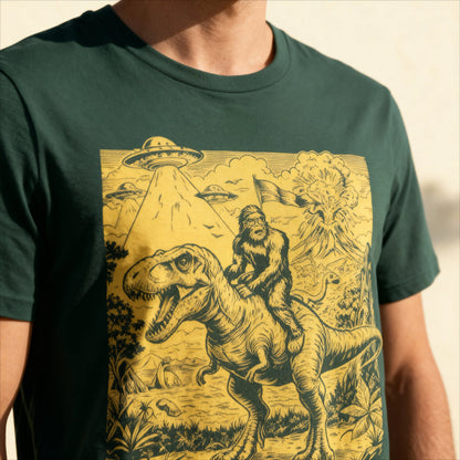 Hike Tee T-Shirt Bigfoot Dinosaur Shirt