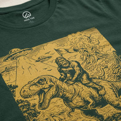 Hike Tee T-Shirt Bigfoot Dinosaur Shirt