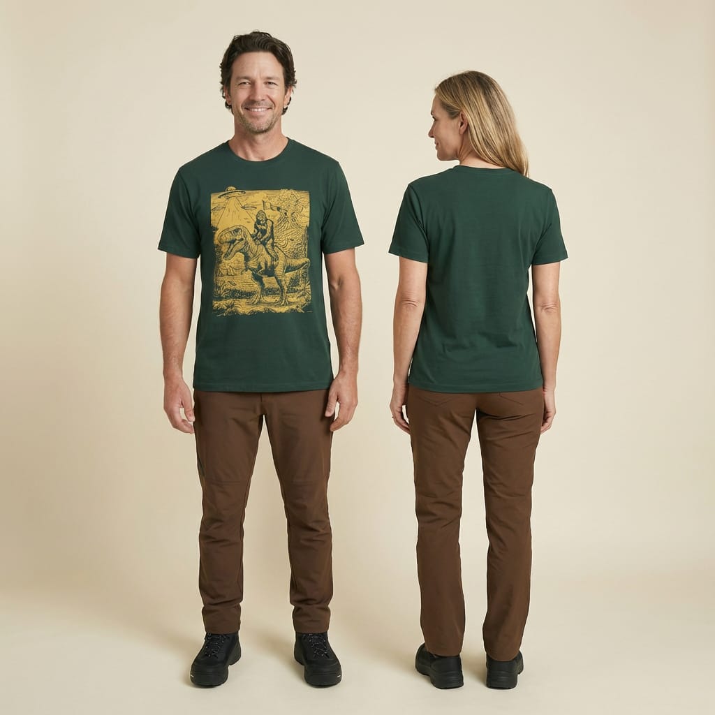 Hike Tee T-Shirt Bigfoot Dinosaur Shirt
