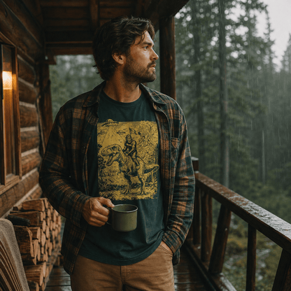 Bigfoot Dinosaur Shirt Hike Tee T-Shirt