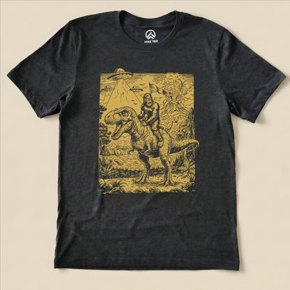 Hike Tee T-Shirt Dark Grey Heather / S Bigfoot Dinosaur Shirt