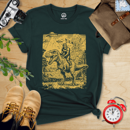 Hike Tee T-Shirt Forest / S Bigfoot Dinosaur Shirt