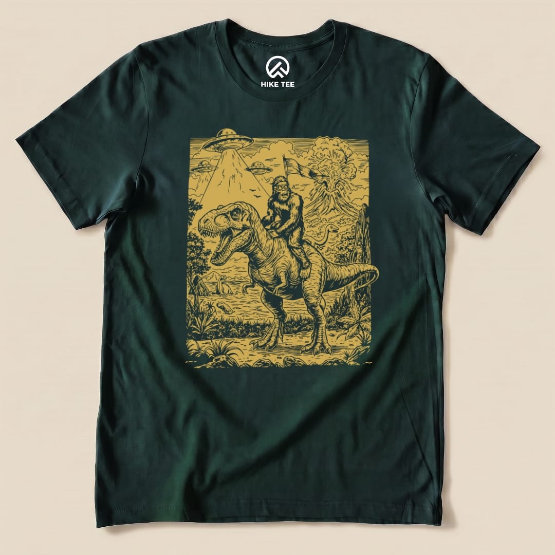 Hike Tee T-Shirt Forest / S Bigfoot Dinosaur Shirt