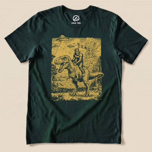 Hike Tee T-Shirt Forest / S Bigfoot Dinosaur Shirt