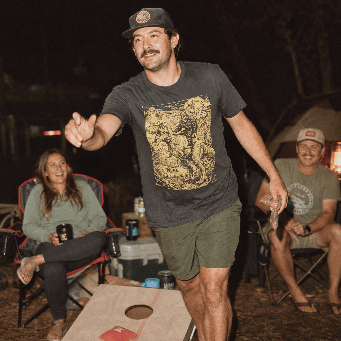 Bigfoot Tyrannosaurus Shirt Hike Tee T-Shirt