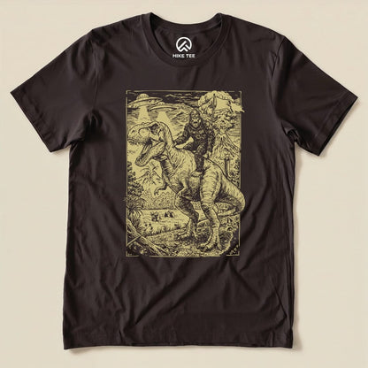 Hike Tee T-Shirt Brown / S Bigfoot Tyrannosaurus Shirt