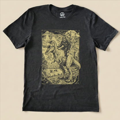 Hike Tee T-Shirt Dark Grey Heather / S Bigfoot Tyrannosaurus Shirt
