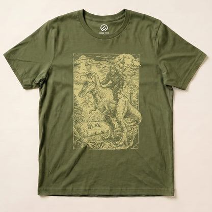 Hike Tee T-Shirt Military Green / S Bigfoot Tyrannosaurus Shirt