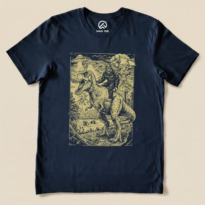Hike Tee T-Shirt Navy / S Bigfoot Tyrannosaurus Shirt