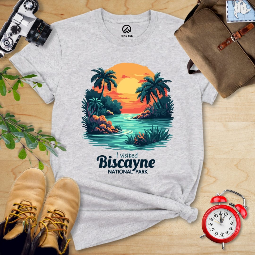 Hike Tee T-Shirt Athletic Heather / S Biscayne National Park Shirt
