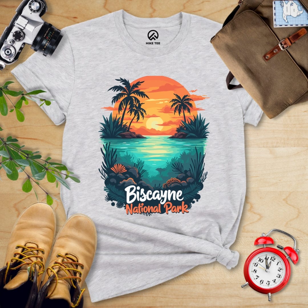 Hike Tee T-Shirt Athletic Heather / S Biscayne National Park Shirt