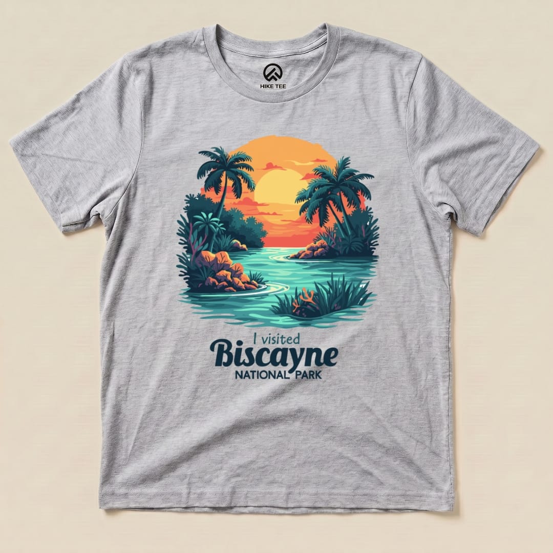 Hike Tee T-Shirt Athletic Heather / S Biscayne National Park Shirt
