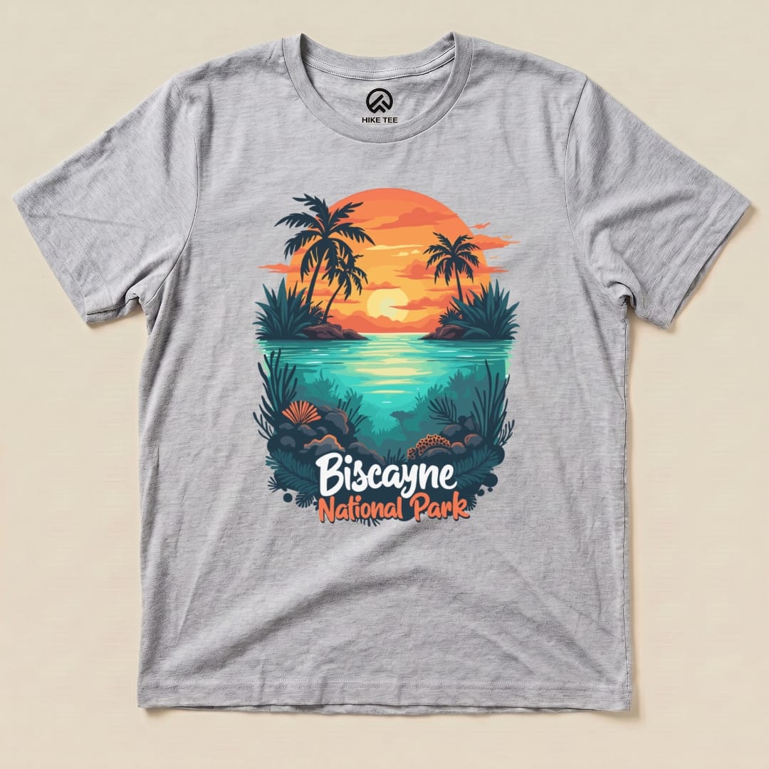 Hike Tee T-Shirt Athletic Heather / S Biscayne National Park Shirt