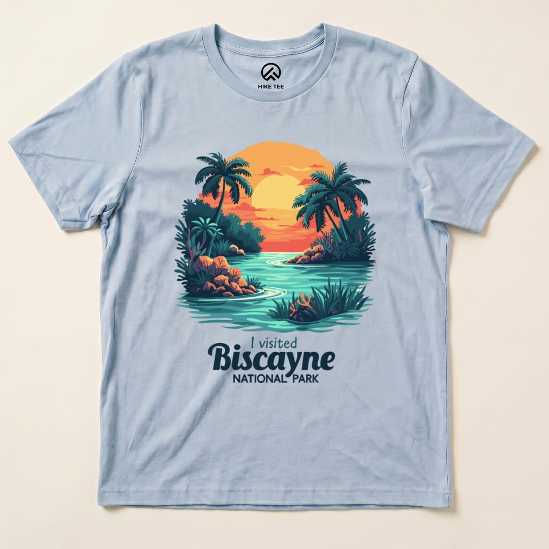 Hike Tee T-Shirt Baby Blue / S Biscayne National Park Shirt
