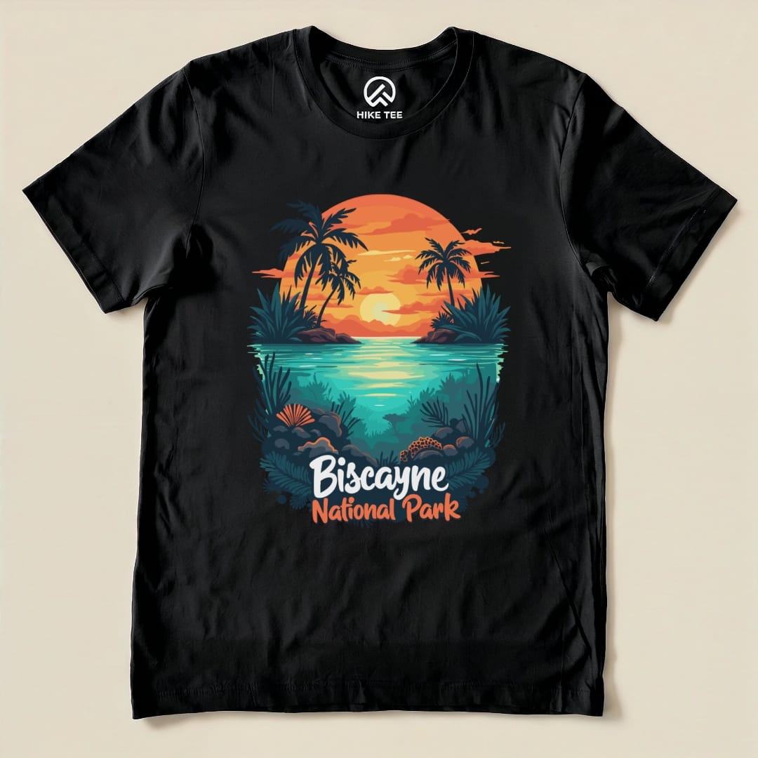Hike Tee T-Shirt Black / S Biscayne National Park Shirt