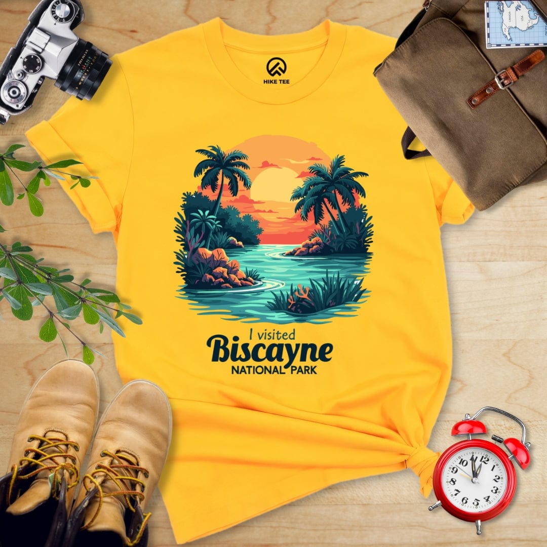 Hike Tee T-Shirt Gold / S Biscayne National Park Shirt