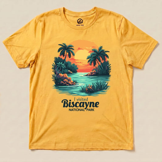 Hike Tee T-Shirt Gold / S Biscayne National Park Shirt