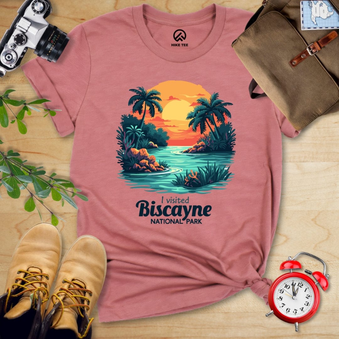 Hike Tee T-Shirt Heather Mauve / S Biscayne National Park Shirt